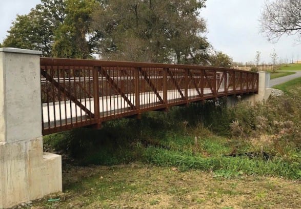 Three bridges connect trails in London’s new Silverleaf development