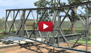 Assembly and Cantilever Launch of a Modular Bridge System