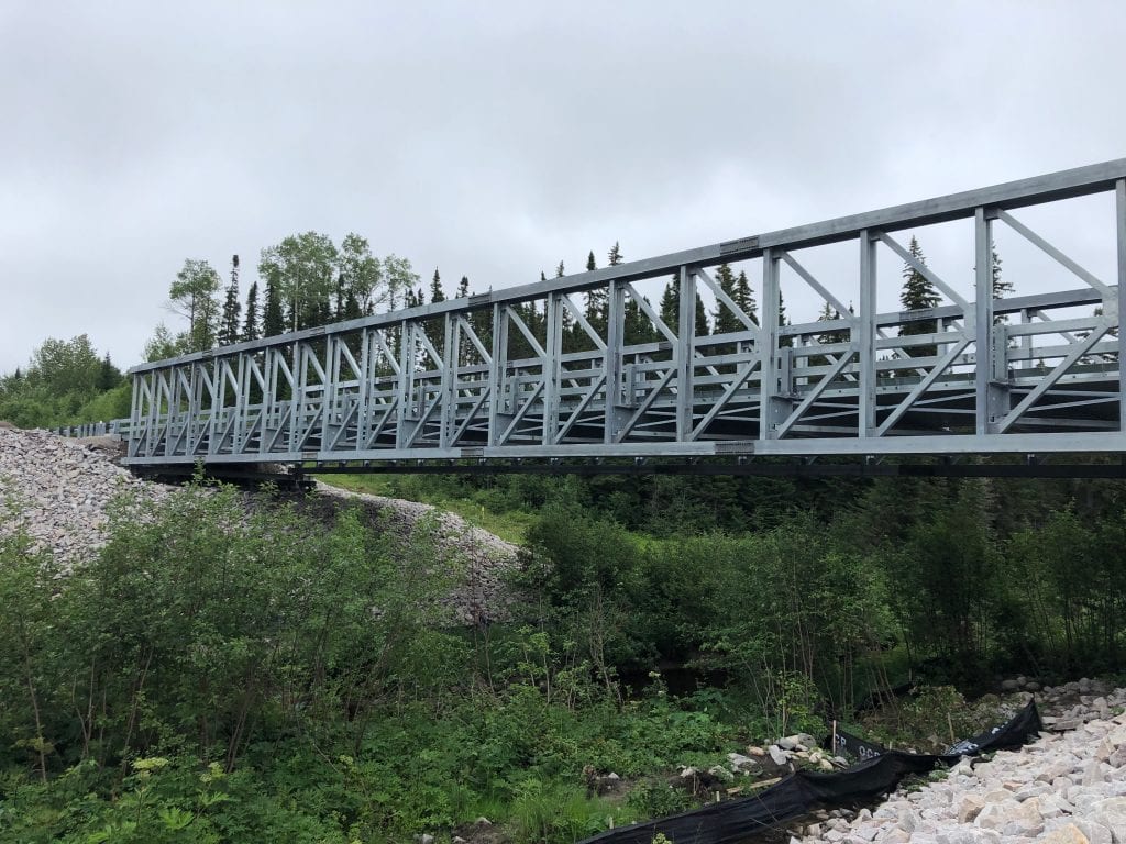Algonquin replacement bridge at South Floodwood River