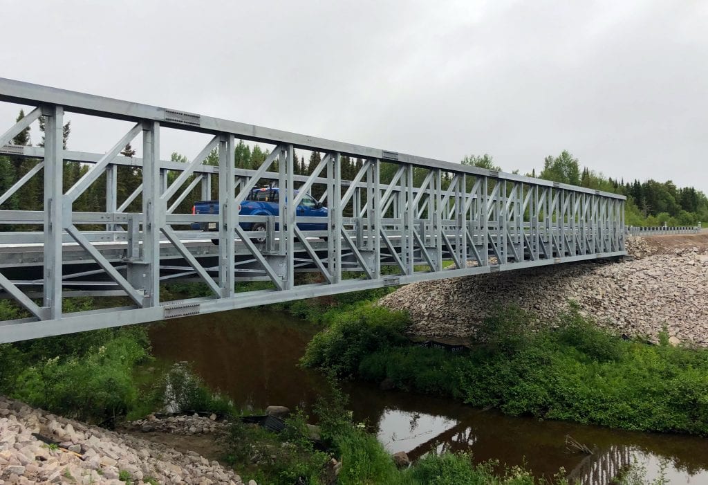 Algonquin replacement bridge at Chin River Highway 625