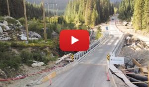 Temporary Detour Bridge, Highway 6, Central BC
