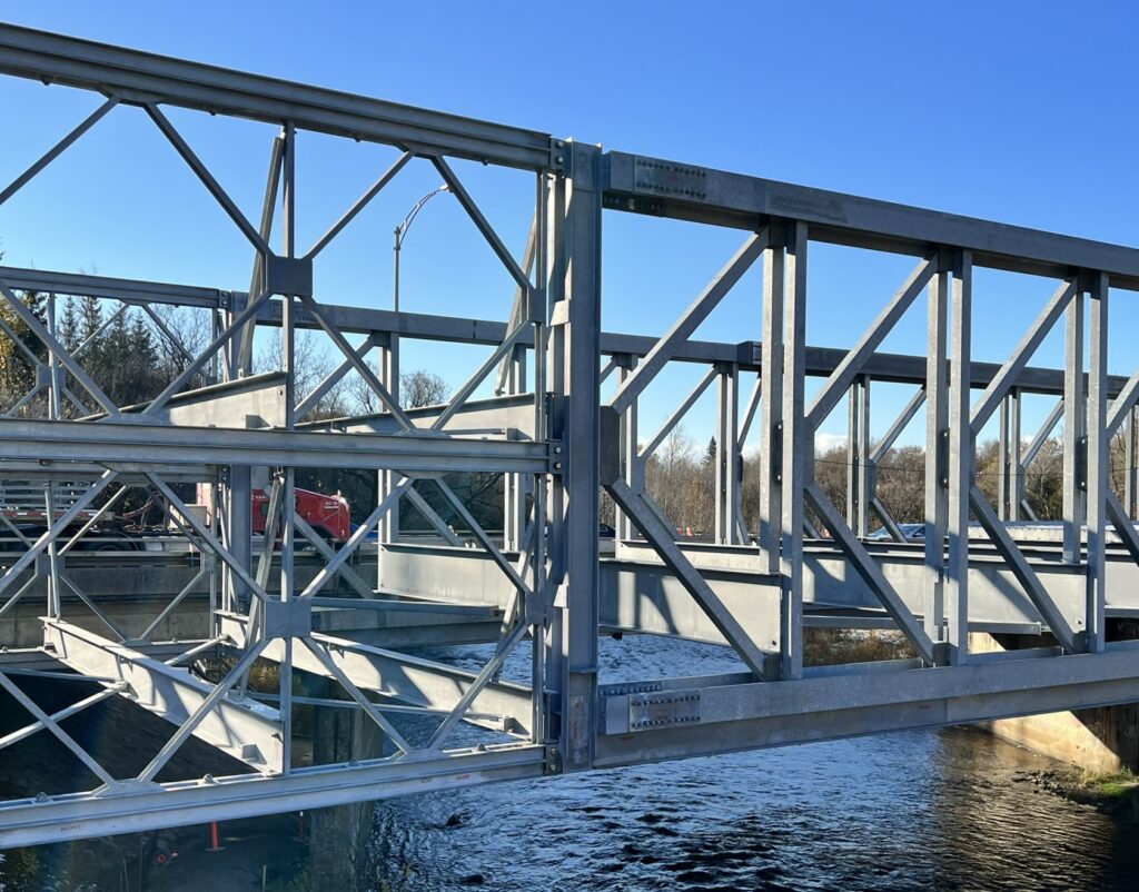 Modular Bolted Truss Bridge installation detail