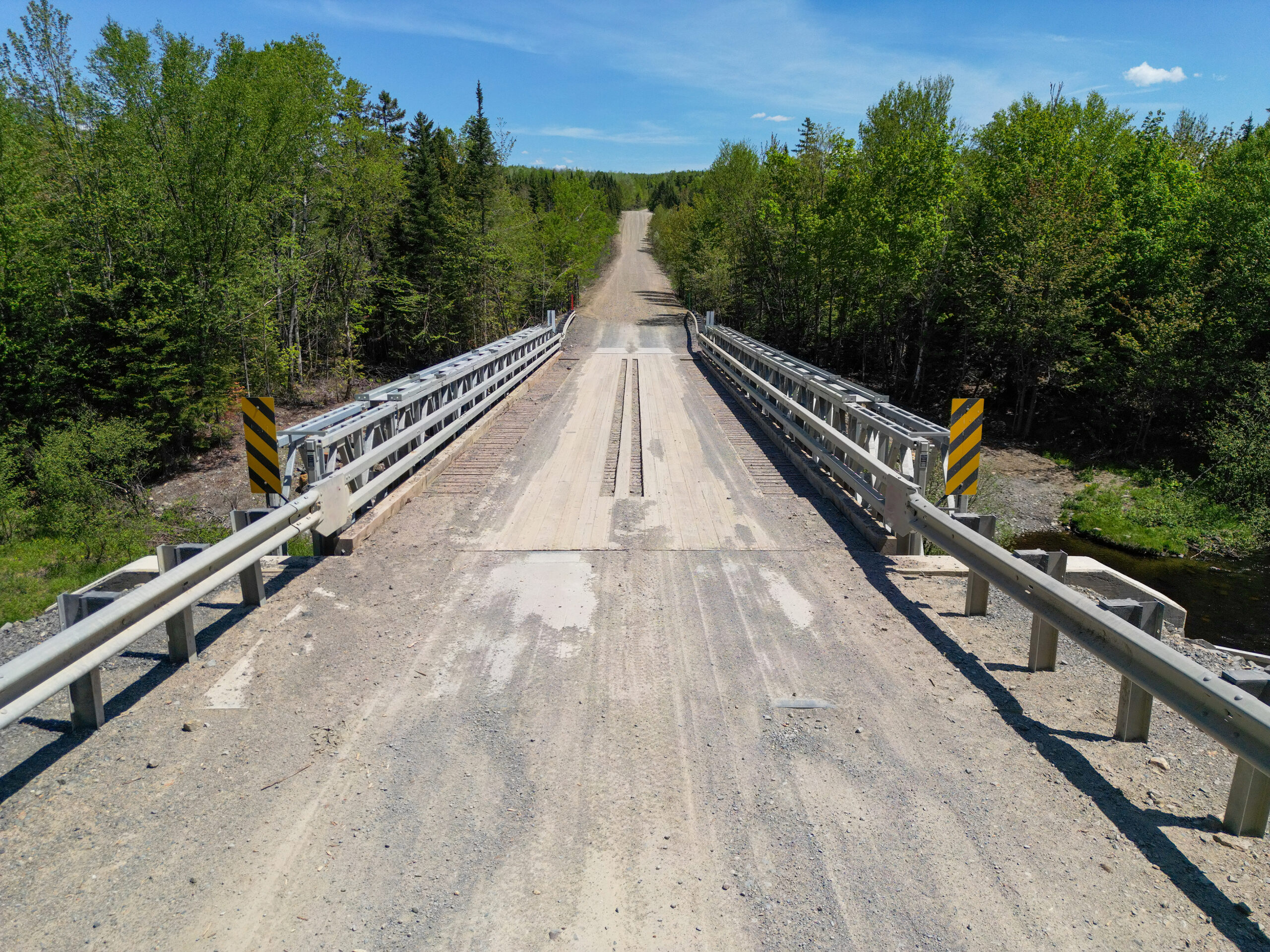 Front view of deck of R800 Modular Panel Bridge