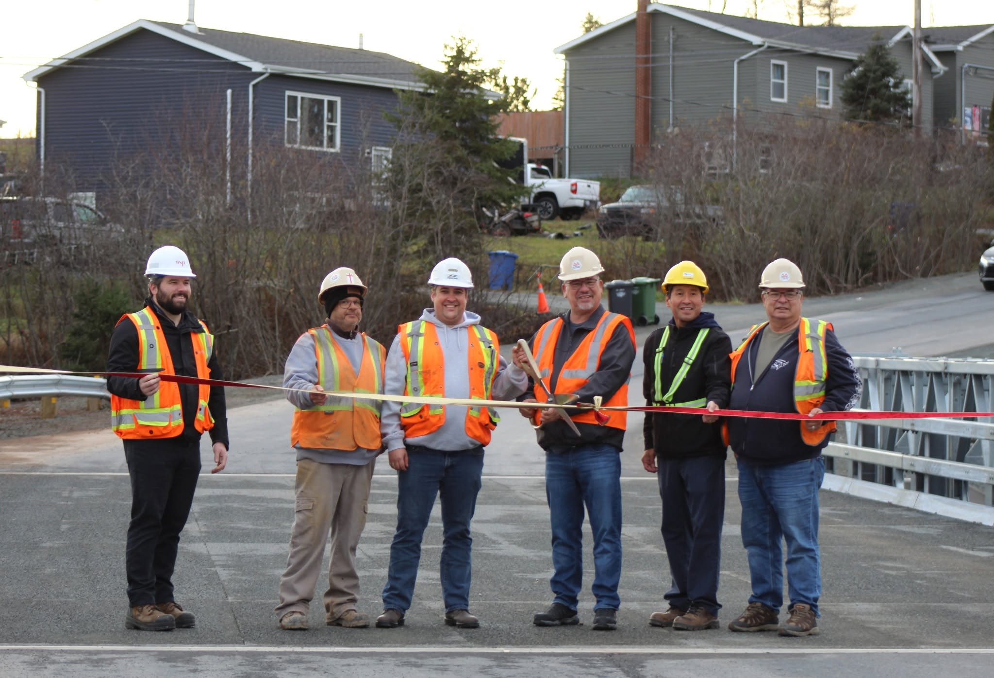 Grand opening at site of newly installed Algonquin R800 bridge